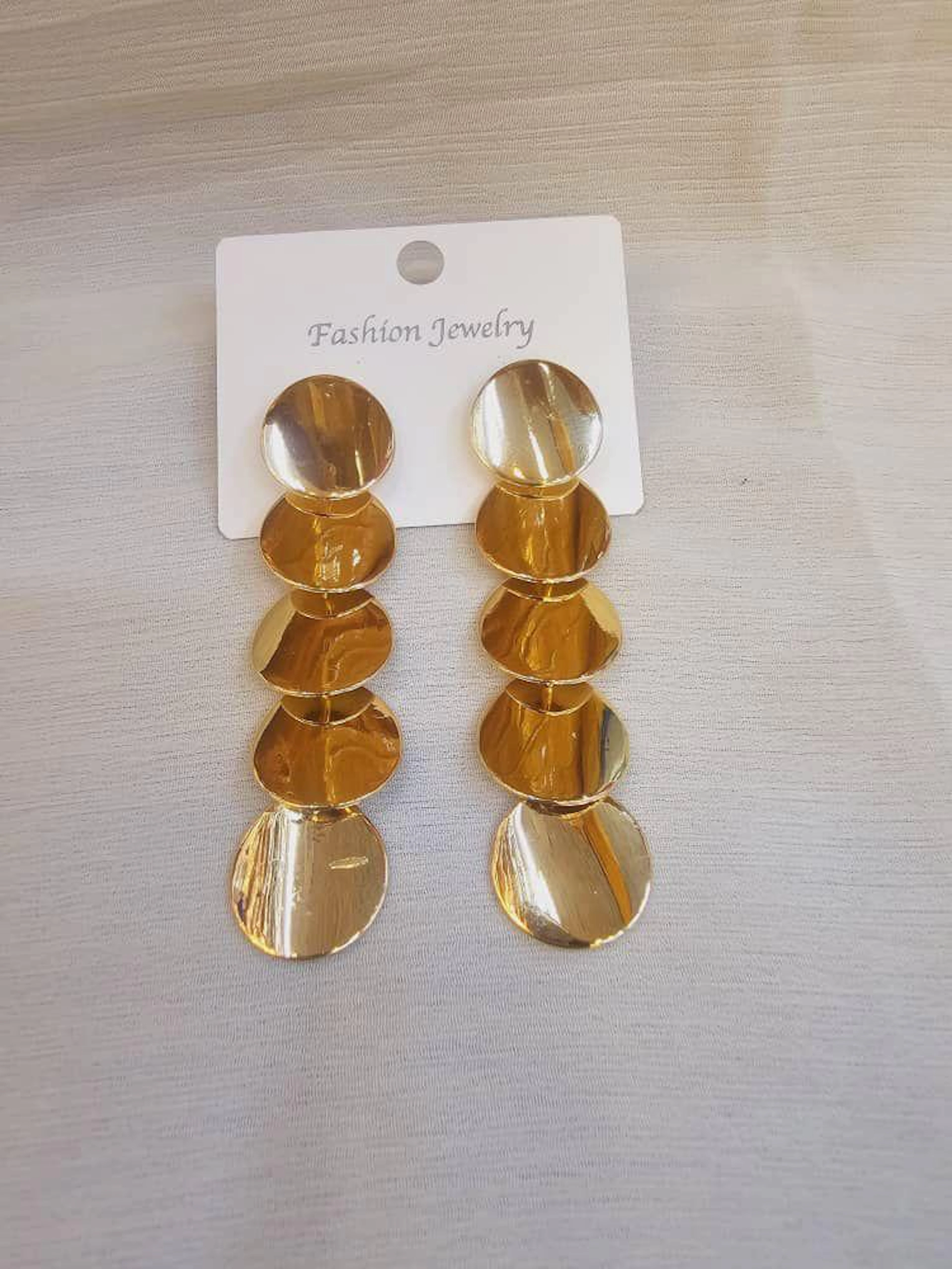 Hereni za Dhahabu - Stacked Disc Chain